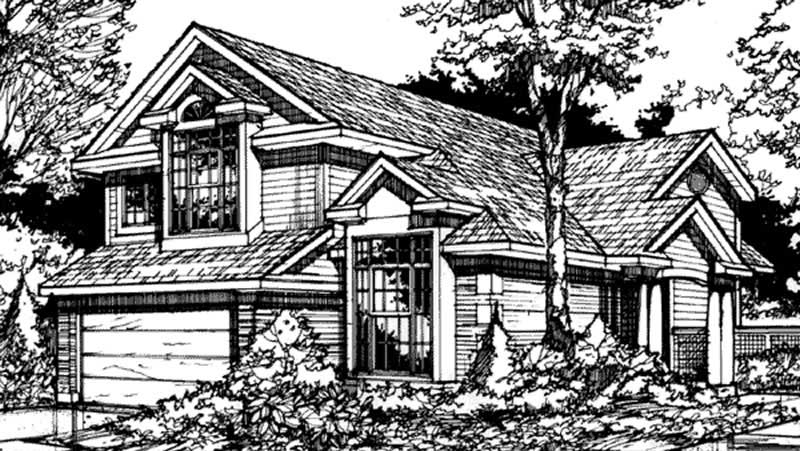 3-Bedroom, 2018 Sq Ft Country House Plan - 146-1339 - Front Exterior