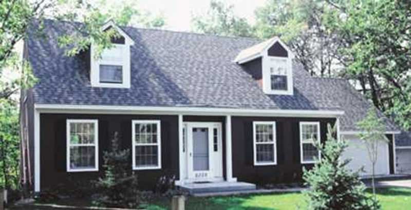 4-Bedroom, 2143 Sq Ft Cape Cod House Plan - 146-1484 - Front Exterior