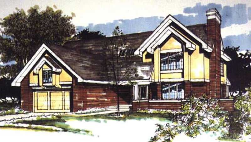 3-Bedroom, 2590 Sq Ft Colonial House Plan - 146-1493 - Front Exterior