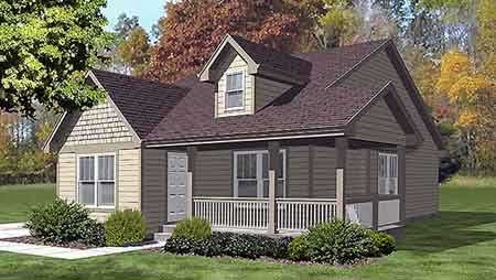3-Bedroom, 1132 Sq Ft Craftsman House Plan - 146-1533 - Front Exterior