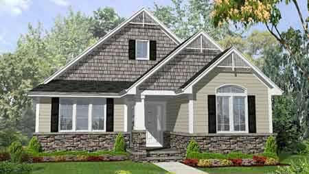 3-Bedroom, 1800 Sq Ft Craftsman House Plan - 146-1534 - Front Exterior