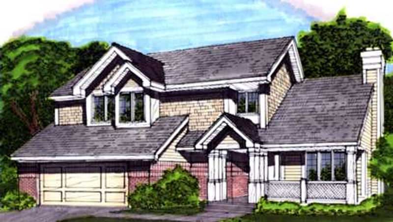 3-Bedroom, 1850 Sq Ft Country House Plan - 146-1838 - Front Exterior