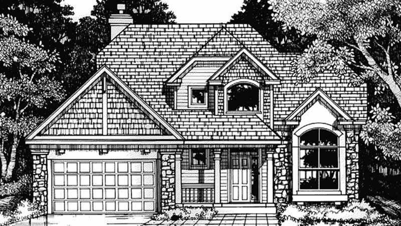 3-Bedroom, 2244 Sq Ft Contemporary House Plan - 146-1862 - Front Exterior