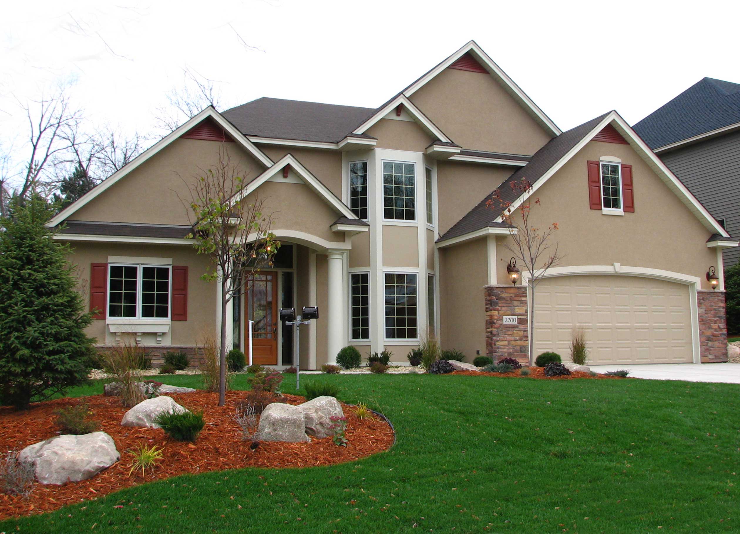 3-Bedroom, 3117 Sq Ft European House Plan - 146-1869 - Front Exterior