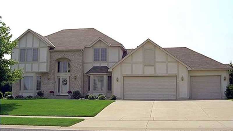 3-Bedroom, 2331 Sq Ft Tudor House Plan - 146-1887 - Front Exterior