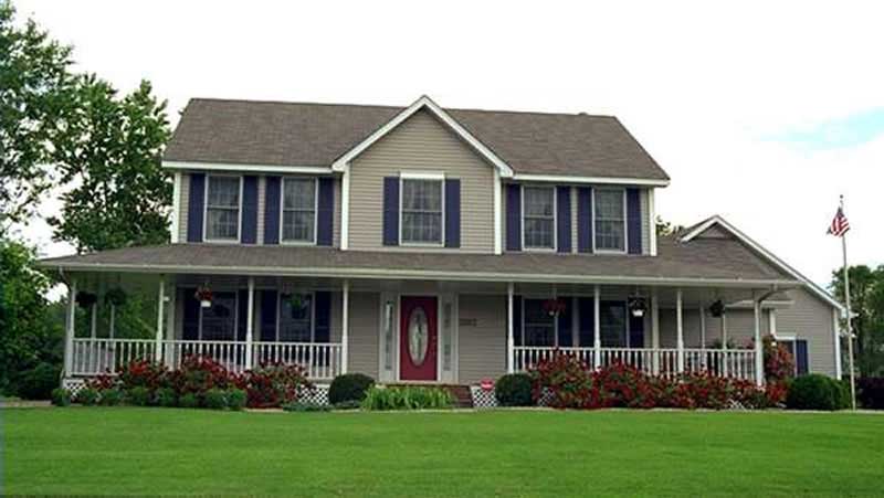 4-Bedroom, 2144 Sq Ft Country House Plan - 146-1895 - Front Exterior