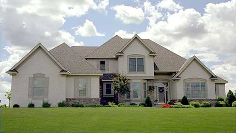 3-Bedroom, 3537 Sq Ft European House Plan - 146-1907 - Front Exterior