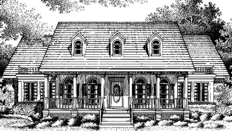 4-Bedroom, 3190 Sq Ft Colonial House Plan - 146-2006 - Front Exterior