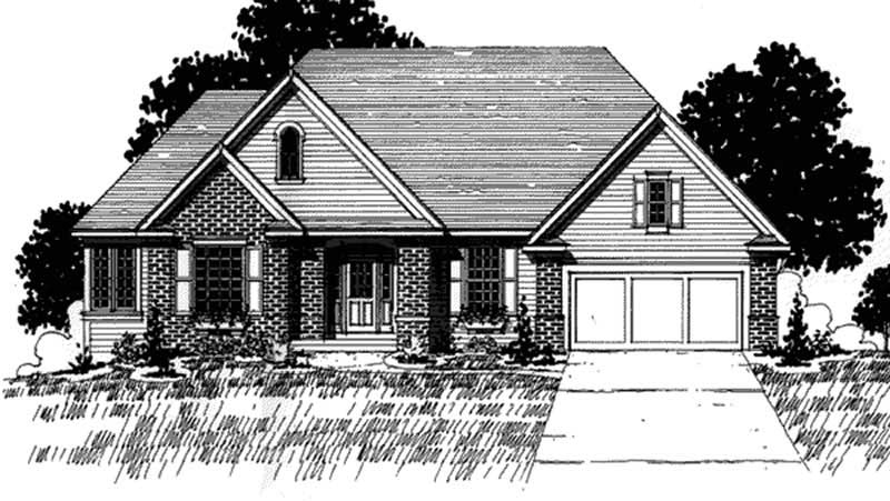 2-Bedroom, 1988 Sq Ft European House Plan - 146-2208 - Front Exterior
