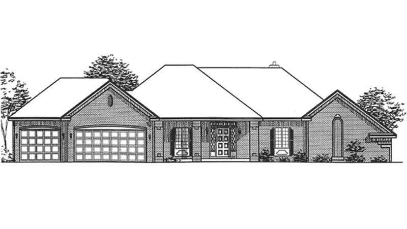 1-Bedroom, 2131 Sq Ft European House Plan - 146-2275 - Front Exterior