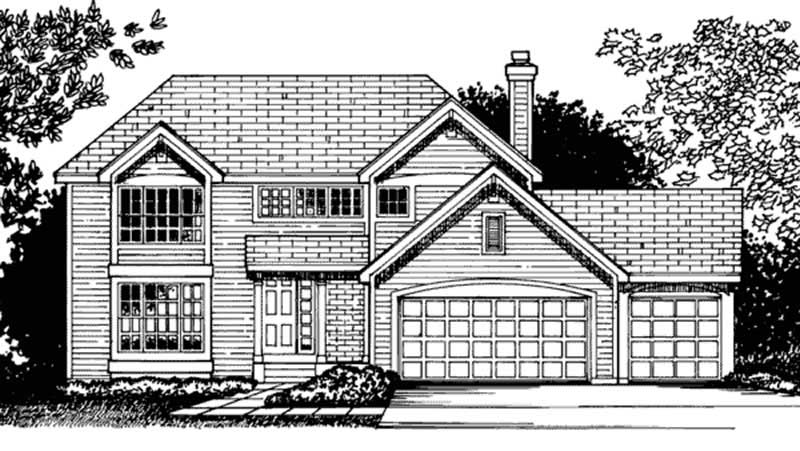 4-Bedroom, 2188 Sq Ft Country House Plan - 146-2299 - Front Exterior