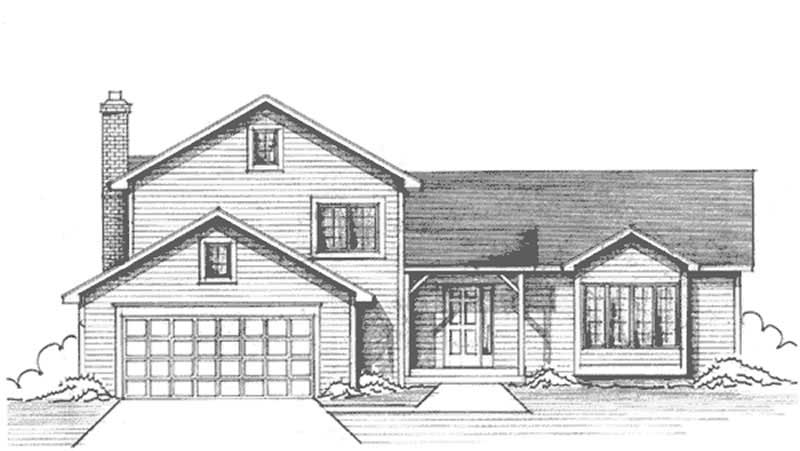 3-Bedroom, 2003 Sq Ft Country House Plan - 146-2400 - Front Exterior