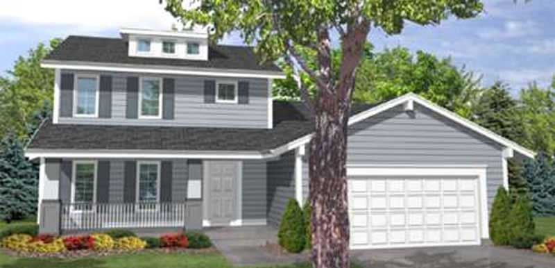 4-Bedroom, 1701 Sq Ft Country House Plan - 146-2411 - Front Exterior