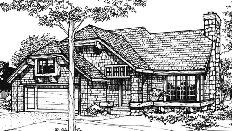 3-Bedroom, 1485 Sq Ft Contemporary House Plan - 146-2575 - Front Exterior