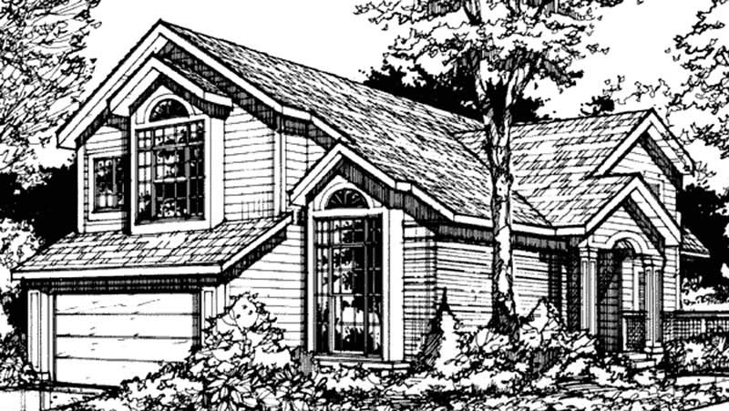 3-Bedroom, 2018 Sq Ft Country House Plan - 146-2885 - Front Exterior