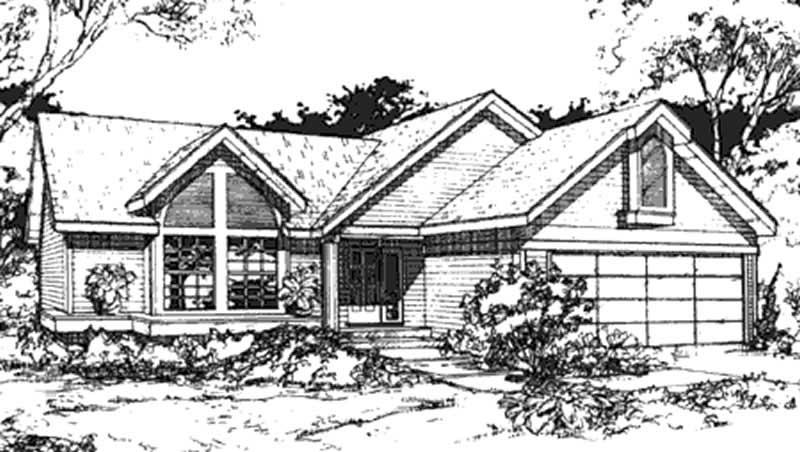 2-Bedroom, 1146 Sq Ft Country House Plan - 146-2964 - Front Exterior