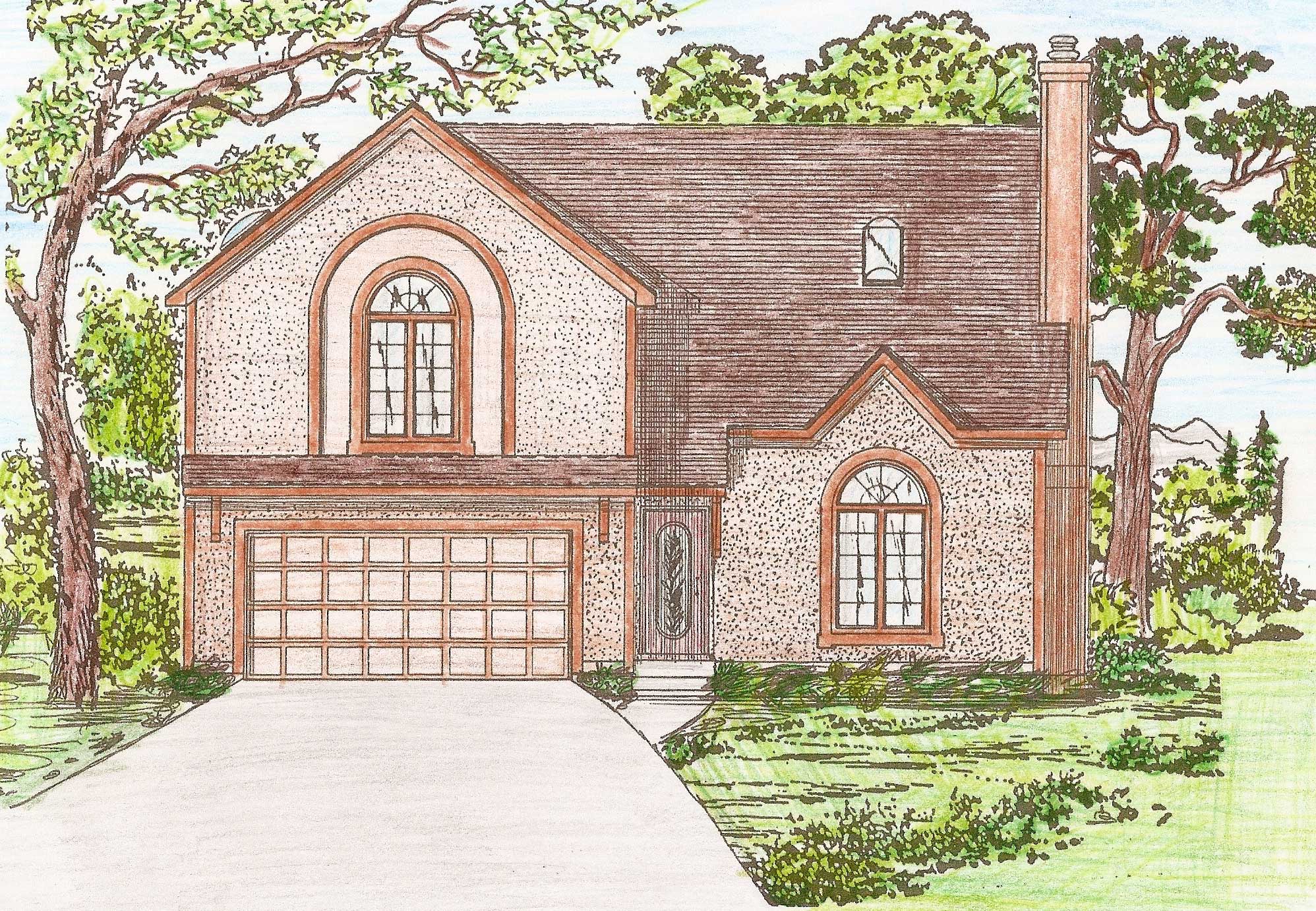 3-Bedroom, 2171 Sq Ft Contemporary House Plan - 147-1038 - Front Exterior