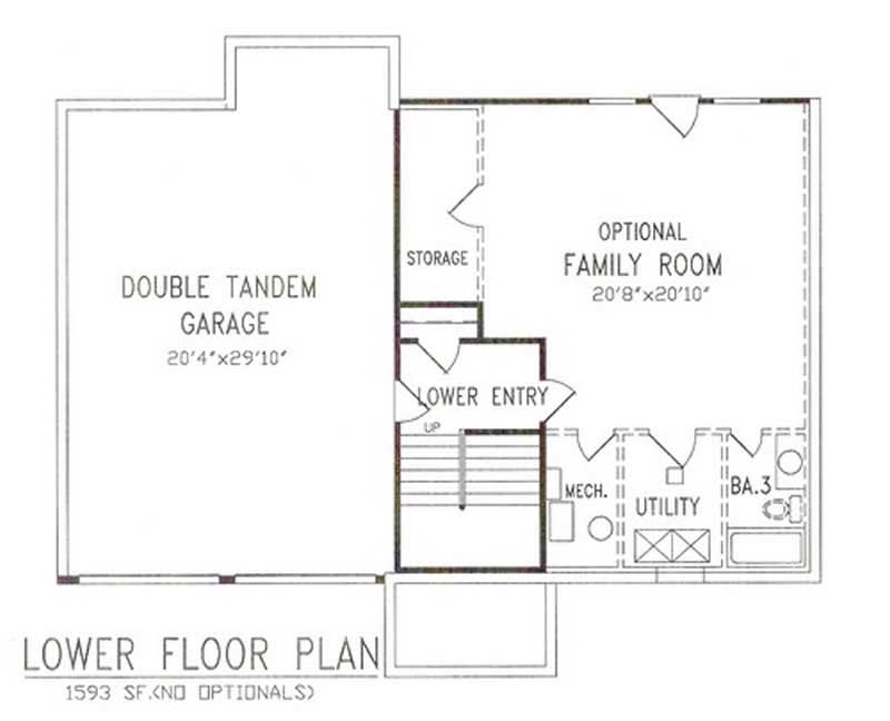 LOWER FLOOR PLAN A