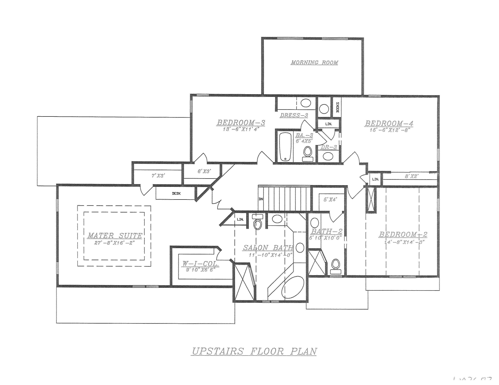 Floor Plan Upper Level