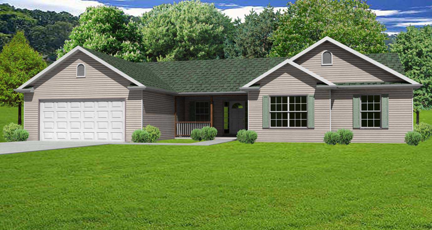 3-Bedroom, 1476 Sq Ft Country House Plan - 148-1017 - Front Exterior