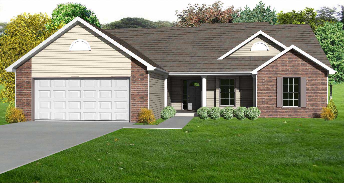 3-Bedroom, 1484 Sq Ft Country Home Plan - 148-1024 - Main Exterior