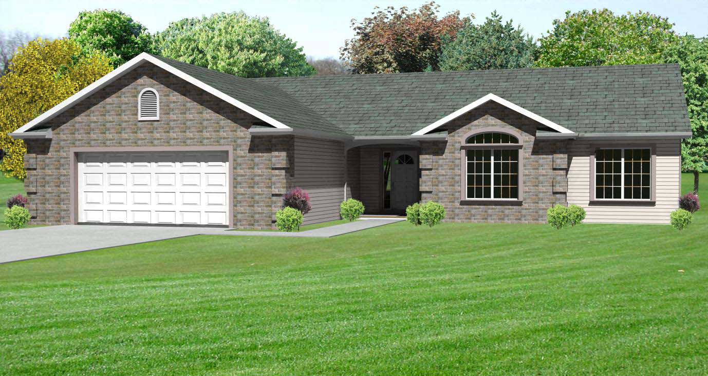 3-Bedroom, 1638 Sq Ft Country House Plan - 148-1043 - Front Exterior