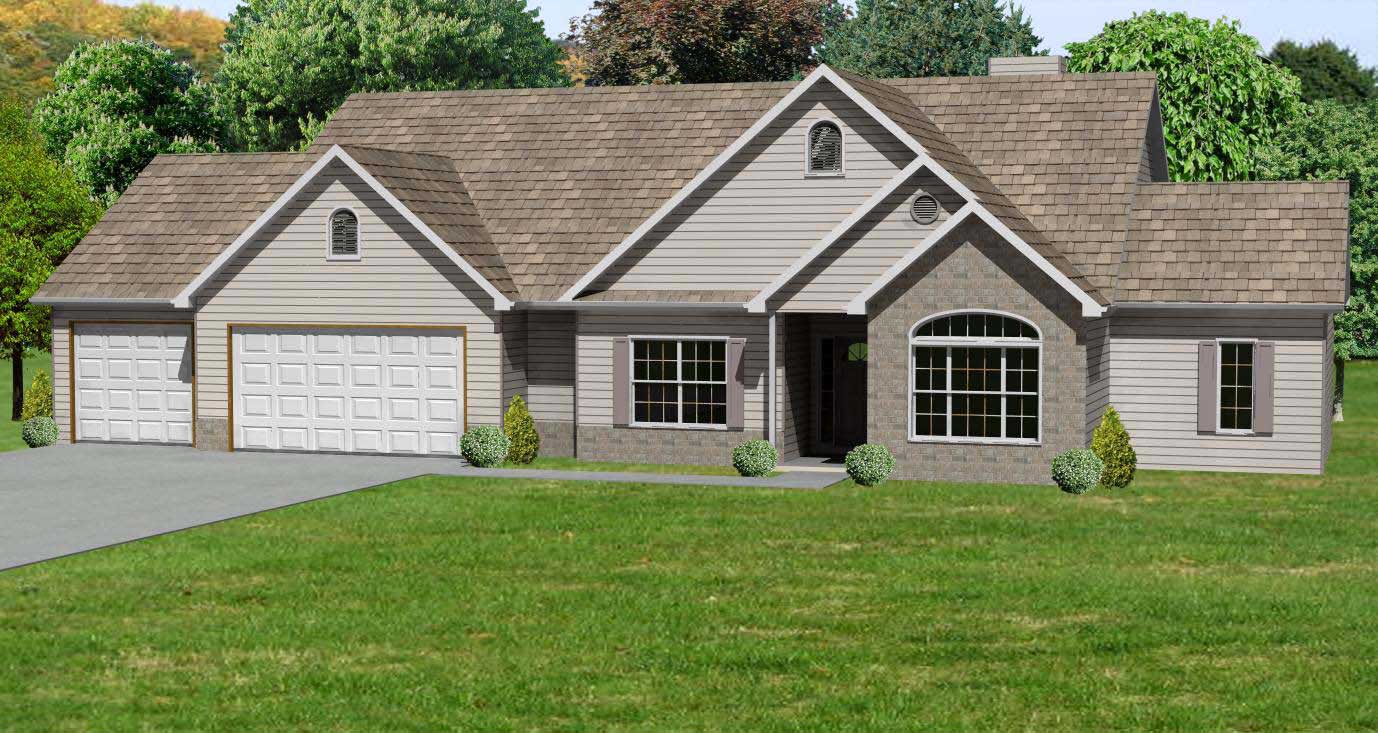 3-Bedroom, 1862 Sq Ft Country Home Plan - 148-1049 - Main Exterior