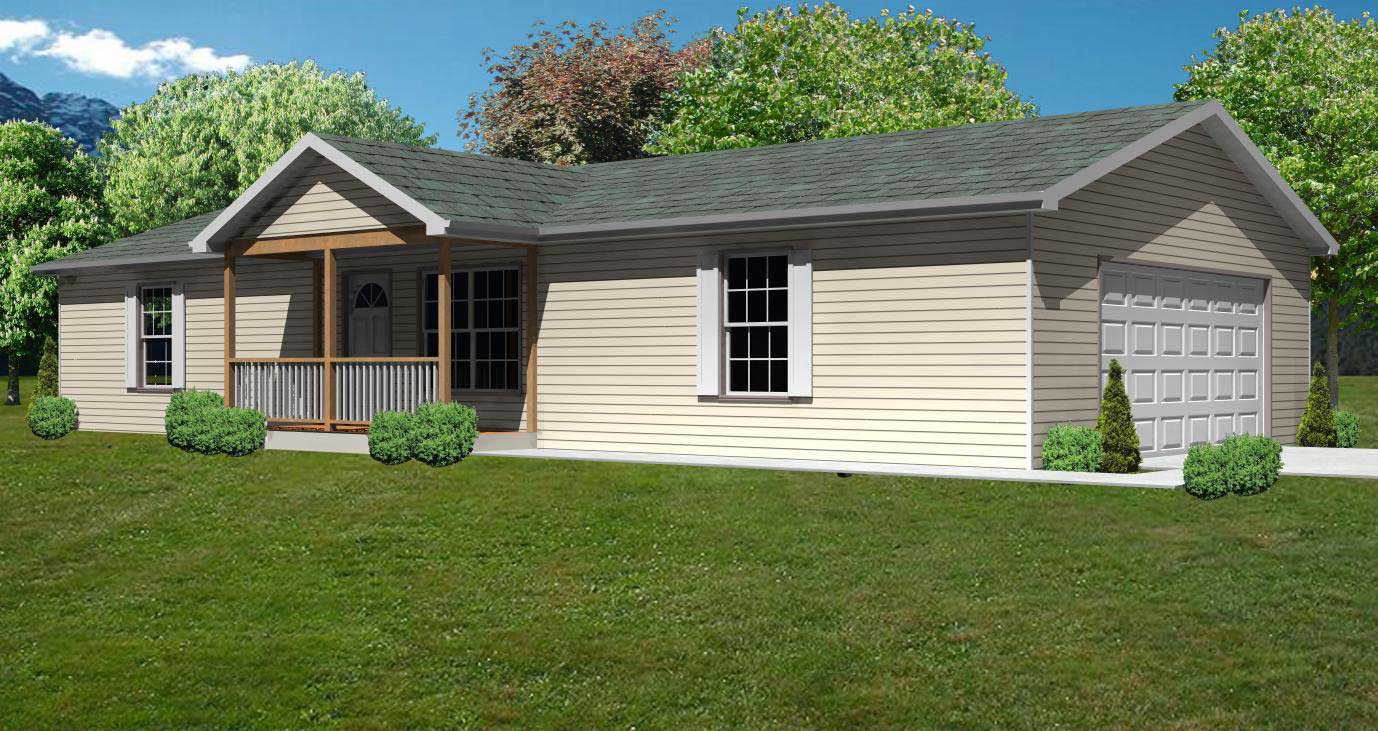 3-Bedroom, 936 Sq Ft Country Home Plan - 148-1058 - Main Exterior