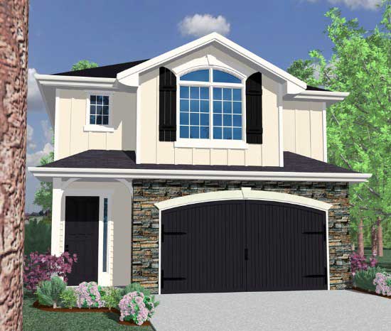 3-Bedroom, 1582 Sq Ft Small House Plans - 149-1070 - Main Exterior