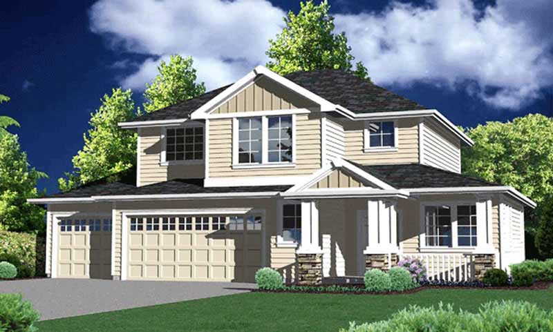 4-Bedroom, 1814 Sq Ft Craftsman Home Plan - 149-1280 - Main Exterior