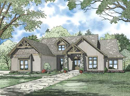 6-Bedroom, 6089 Sq Ft Craftsman Home Plan - 153-1008 - Main Exterior