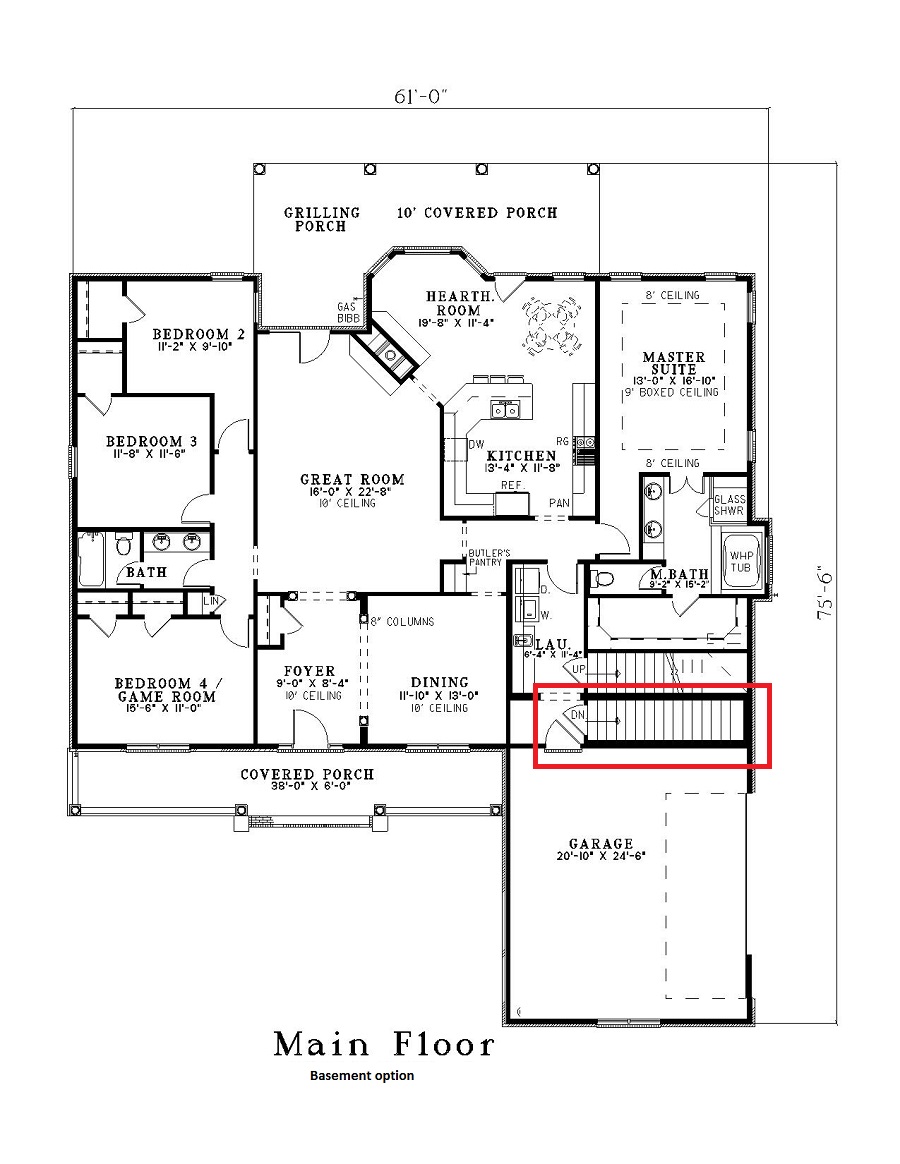 Floor Plan Main Level