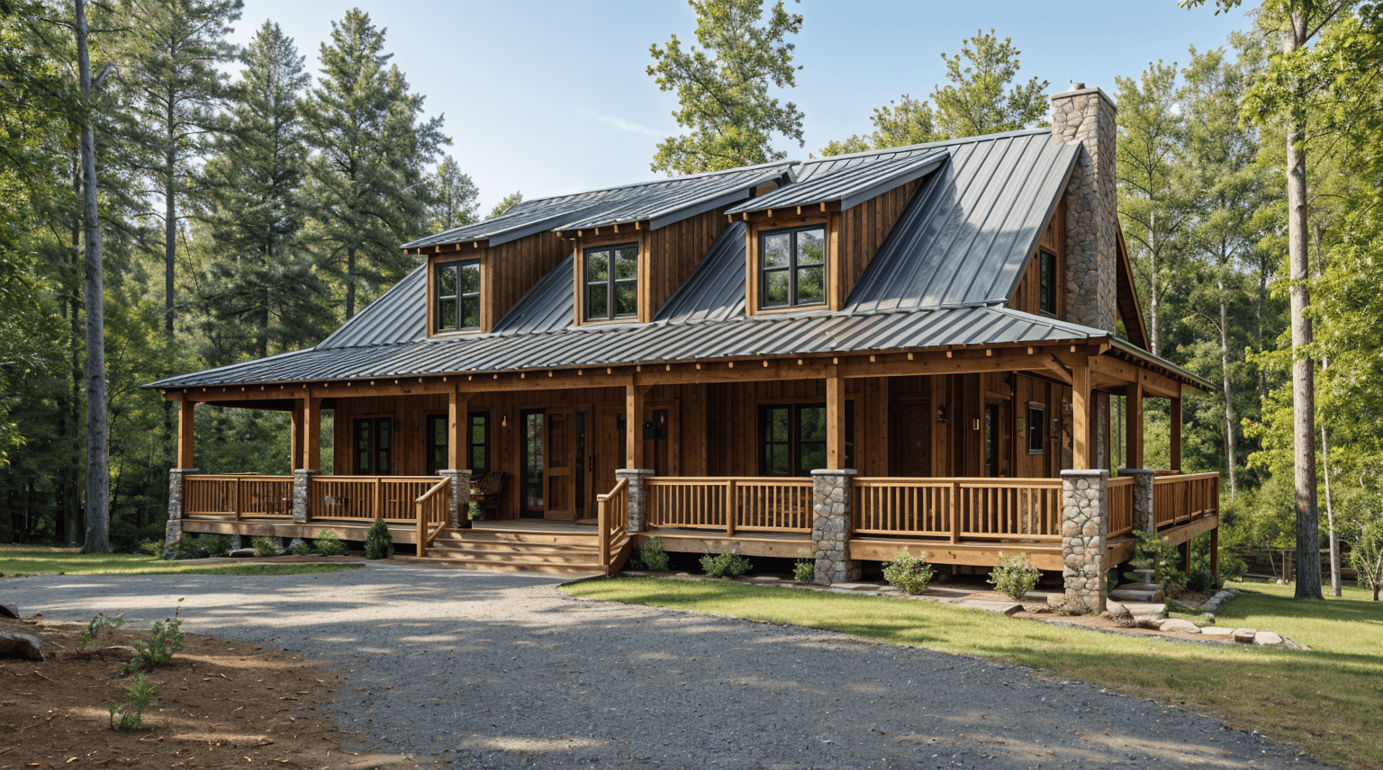 10-Bed, 4134 Sq Ft Lowcountry Lodge - 153-1023 - Front Exterior