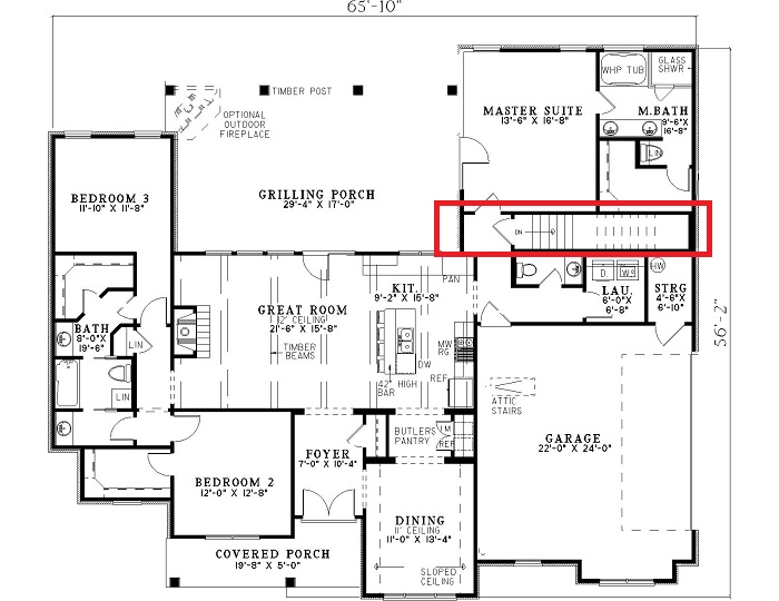 Main Floor basement option
