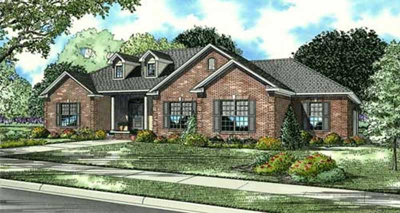 4-Bedroom, 2424 Sq Ft Country House Plan - 153-1145 - Front Exterior