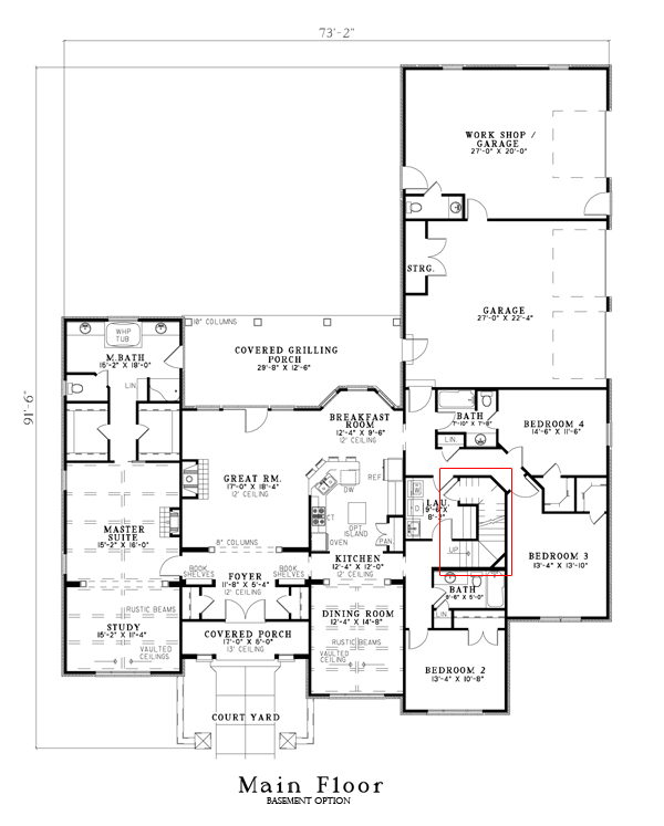 Basement Option Stair Location