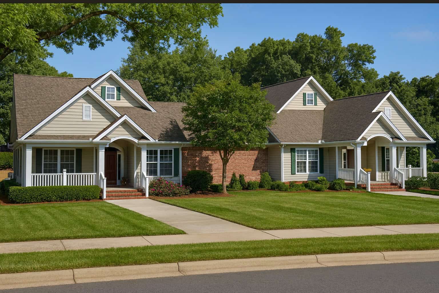 3-Bedroom, 2226 Sq Ft Multi-Unit Home Plan - 153-1158 - Main Exterior