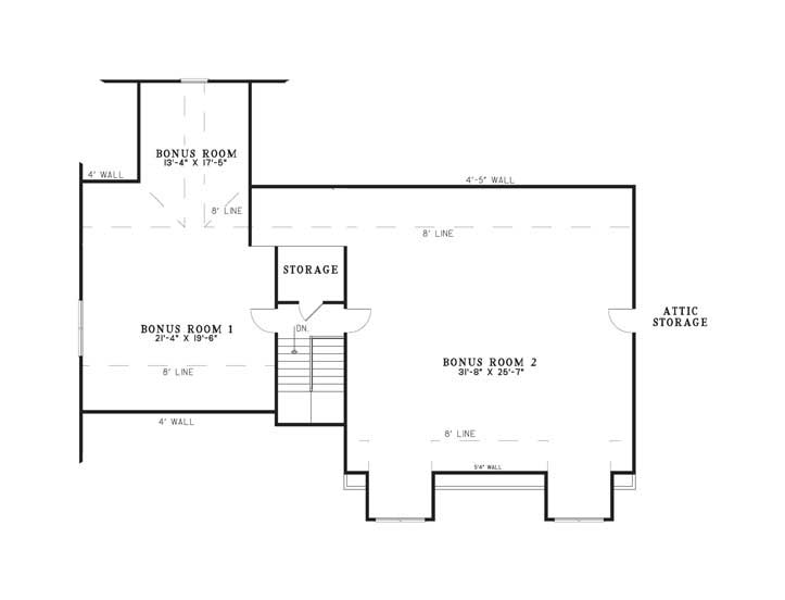 Floor Plan Bonus Room