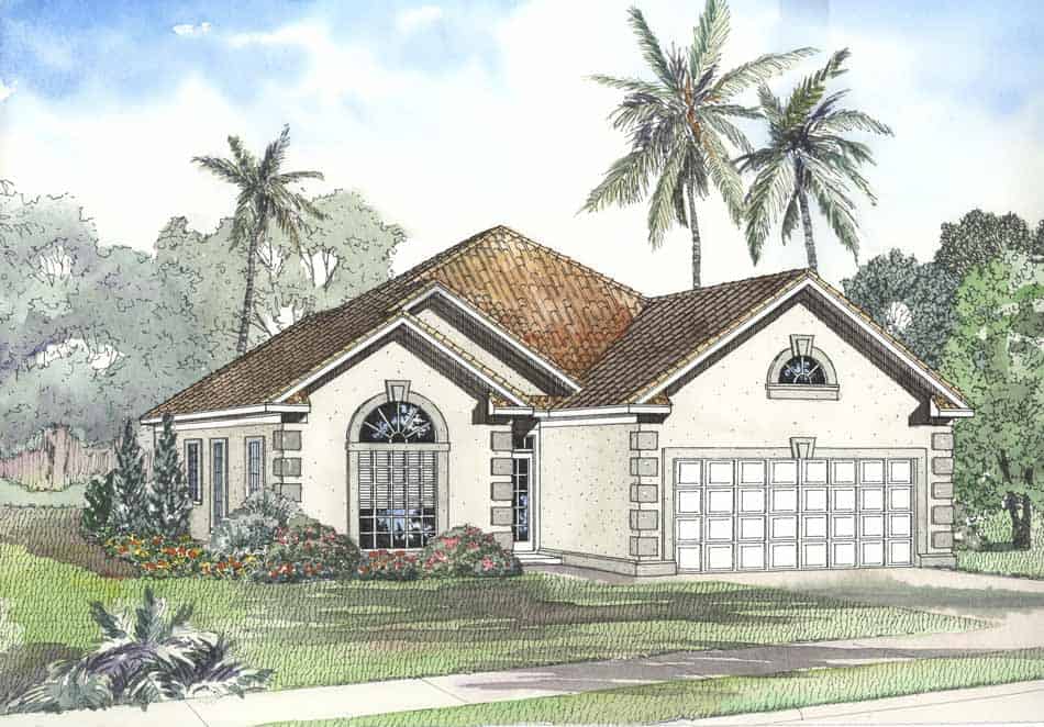 3-Bedroom, 1818 Sq Ft Coastal Home Plan - 153-1194 - Main Exterior