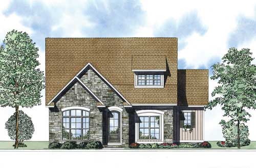 3-Bedroom, 1927 Sq Ft Country House Plan - 153-1249 - Front Exterior