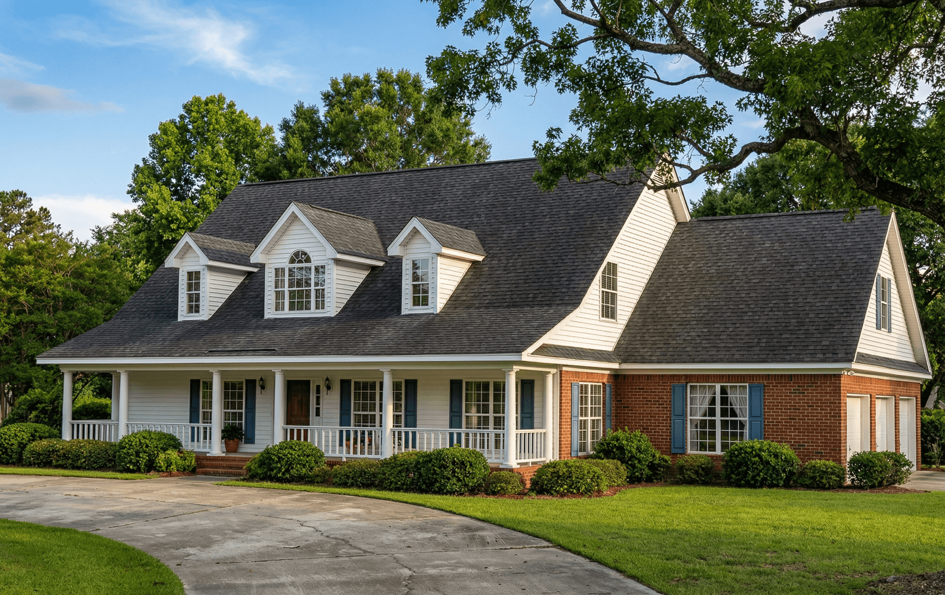 4-Bedroom, 3179 Sq Ft Southern House Plan - 153-1270 - Front Exterior