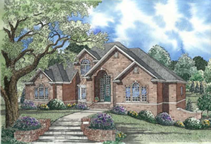 4-Bedroom, 3947 Sq Ft European Home Plan - 153-1273 - Main Exterior