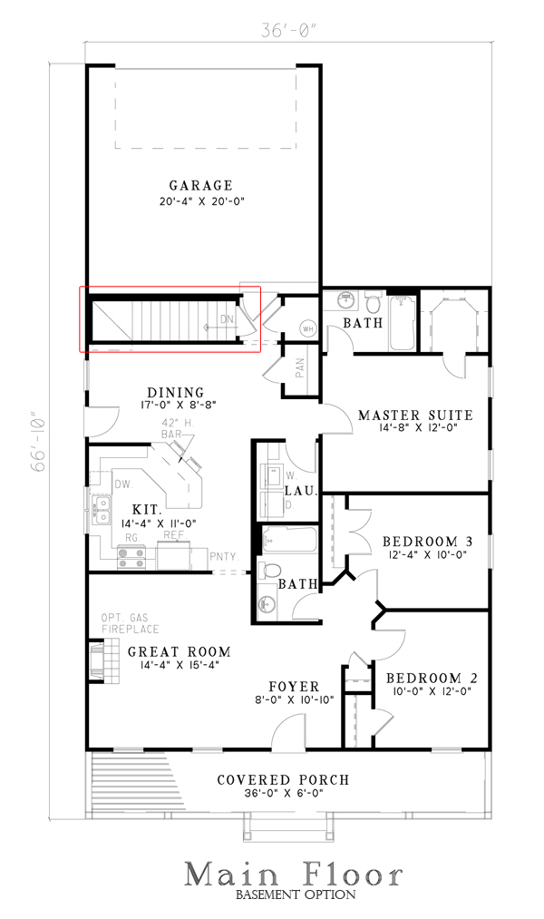 Basement Option Stair Location