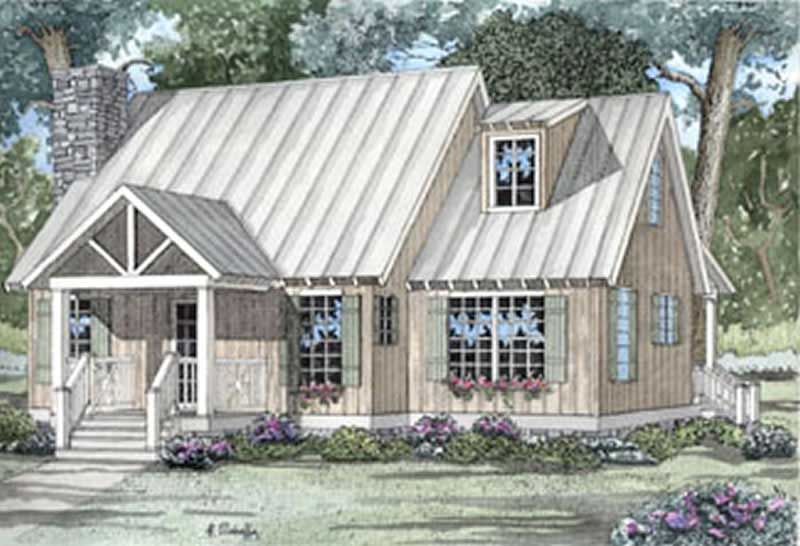 2-Bedroom, 1425 Sq Ft Country Home Plan - 153-1304 - Main Exterior