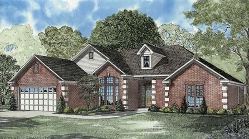 4-Bedroom, 2217 Sq Ft Ranch House Plan - 153-1341 - Front Exterior