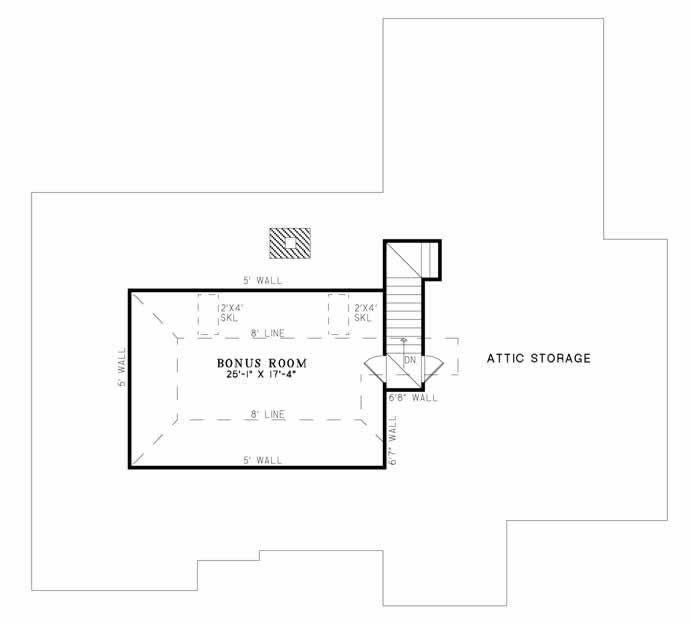 Floor Plan Bonus Room