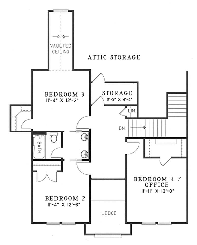 Upper Level Floor Plan