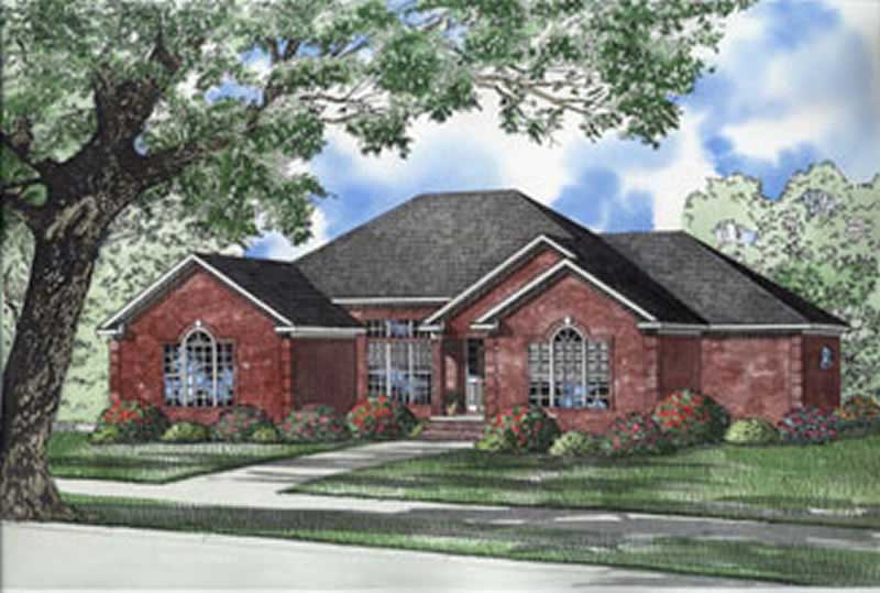 3-Bedroom, 2760 Sq Ft French House Plan - 153-1383 - Front Exterior