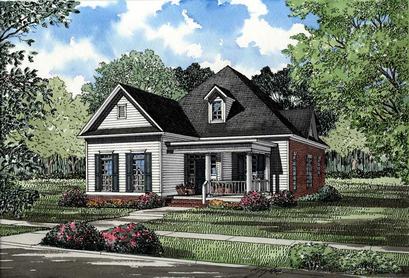 3-Bedroom, 1934 Sq Ft Southern Home Plan - 153-1395 - Main Exterior