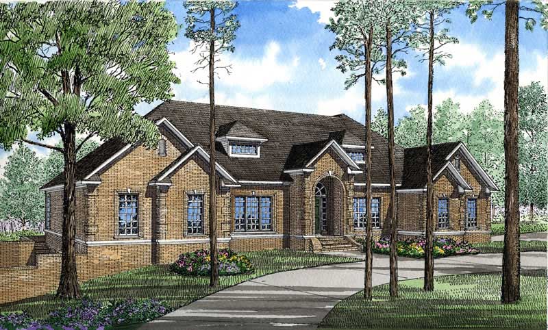 4-Bedroom, 3374 Sq Ft Georgian Home Plan - 153-1421 - Main Exterior